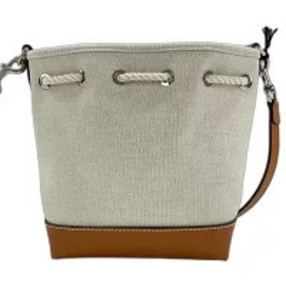 Gucci Lido Collection Shoulder Bag Canvas Beige Cream